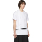 Comme des Garcons Homme Plus White Buckle T-Shirt