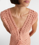 Anna Kosturova Jennifer crochet cotton minidress
