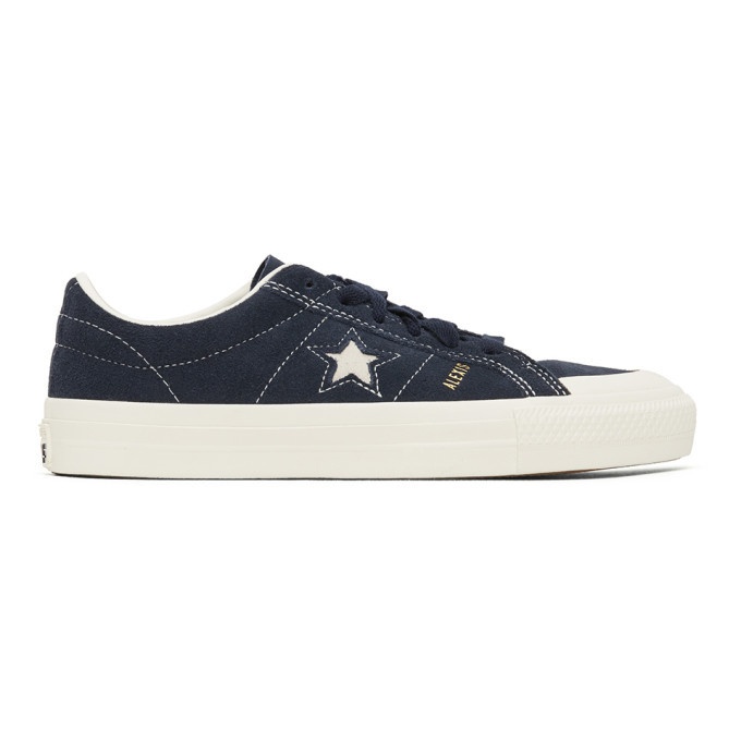 Photo: Converse Navy Suede One Star Pro Sneakers