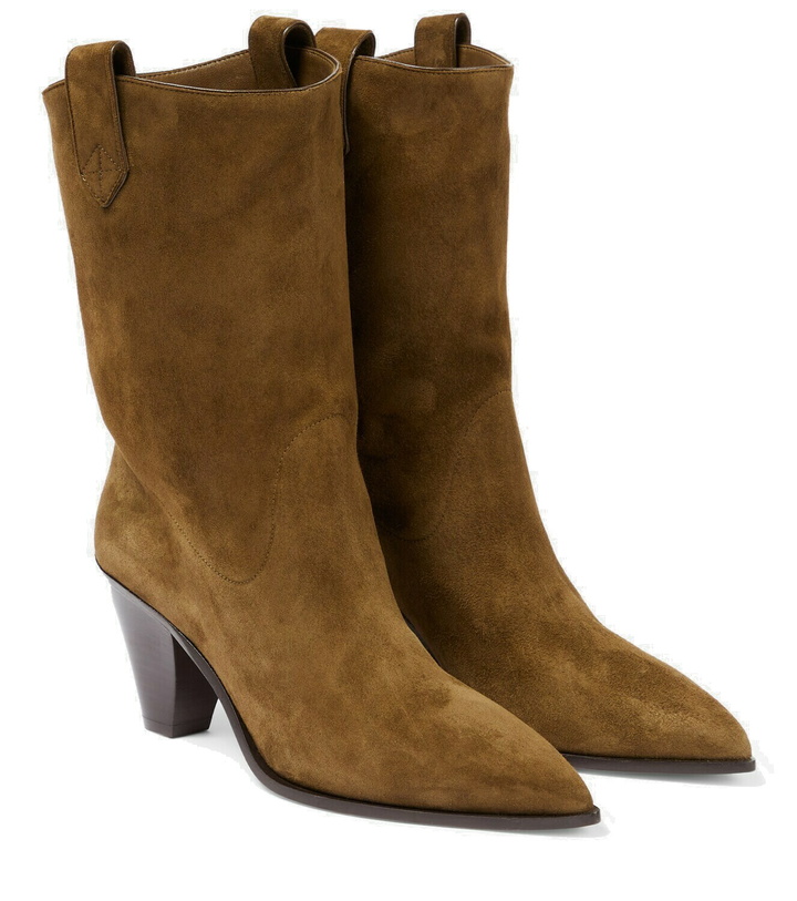 Photo: Aquazzura Boogie suede cowboy boots