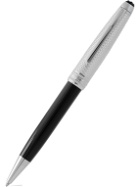 Montblanc - Meisterstück Doué Geometry Classique Resin and Platinum-Plated Ballpoint Pen
