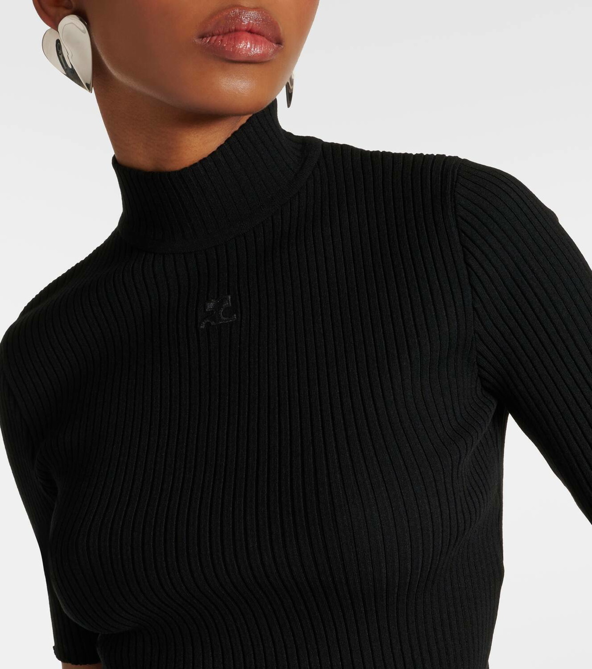 courrèges Women's Top Cropped Blue