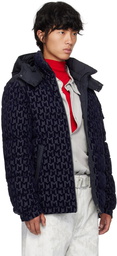 Moncler Navy & Black Savoie Reversible Down Jacket