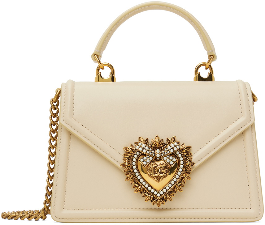 Dolce & Gabbana Beige Small Devotion Bag Dolce & Gabbana