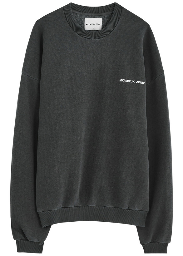 Photo: Mki Miyuki Zoku Logo-print Cotton Sweatshirt Black