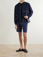 Paul Smith - Straight-Leg Cotton and Lyocell-Blend Shorts - Blue