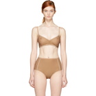 Land of Women Tan Mesh Classic Bra