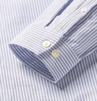 NN07 - Sixten Slim-Fit Button-Down Collar Striped Cotton Oxford Shirt - Men - Blue