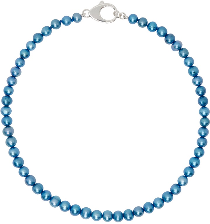 Photo: Hatton Labs Blue Lobster Pearl Chain Necklace