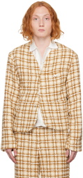 young n sang Brown Harvest Cardigan