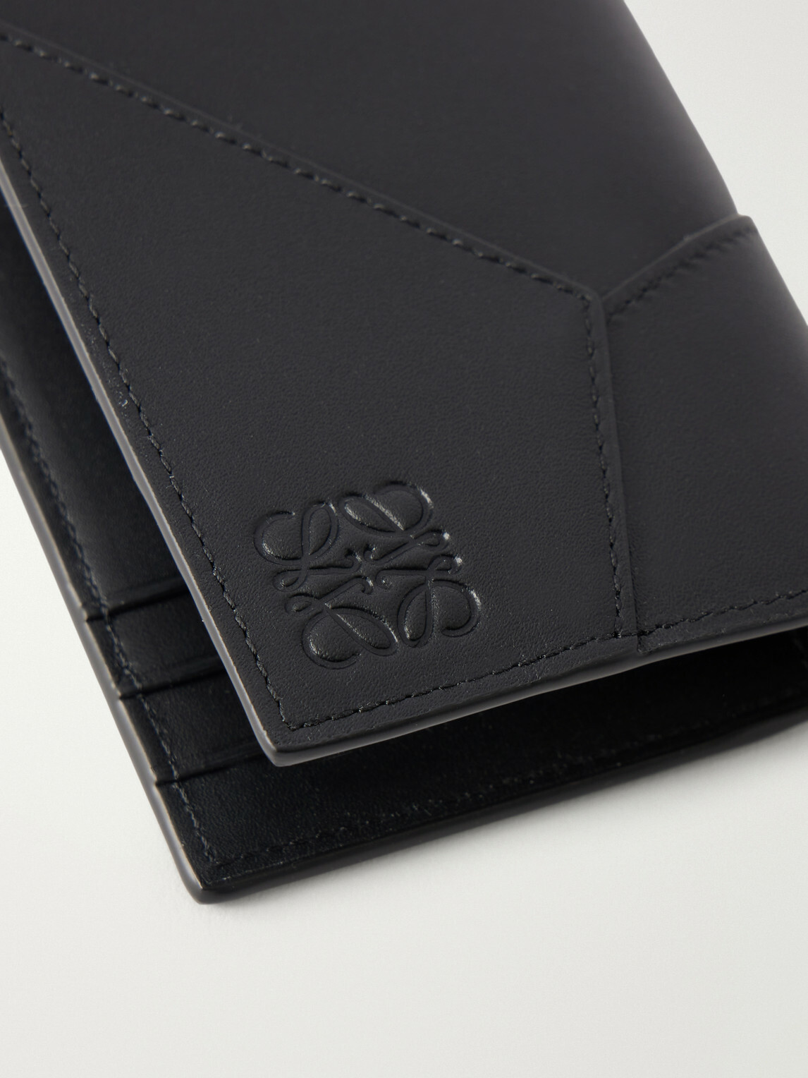 LOEWE - Puzzle Edge Leather Bifold Cardholder - Black