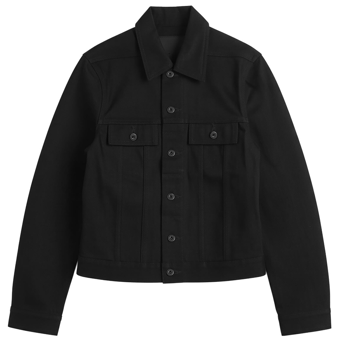 DRKSHDW Slave Jacket ダークシャドウ デニムジャケット Rick Owens Drkshdw Black Denim Slave Jacket Rick Owens Drkshdw