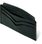 Valextra - Pebble-Grain Leather Cardholder - Green