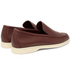 Loro Piana - Summer Walk Leather Loafers - Men - Brown