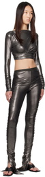 Rick Owens Lilies Gunmetal Hollywood Svita Leggings