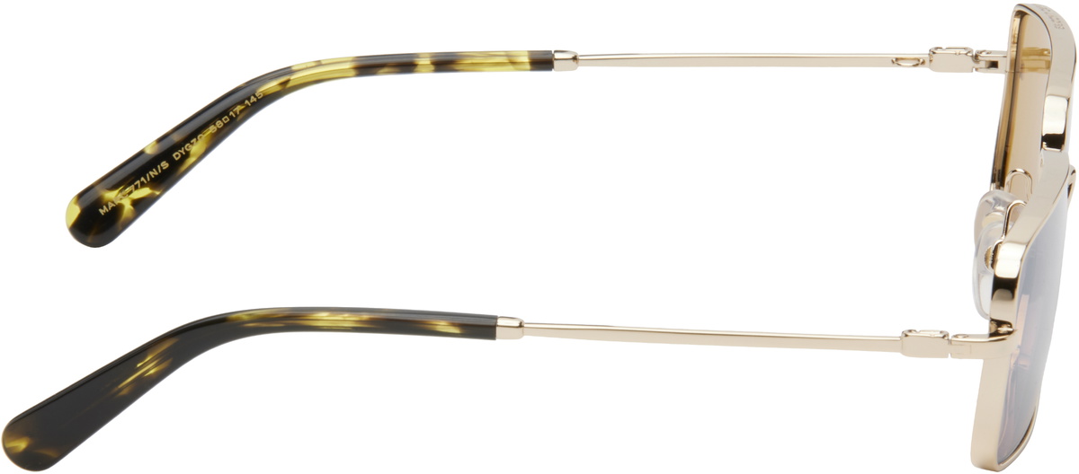 Marc Jacobs Gold Metal Logo Chain Sunglasses