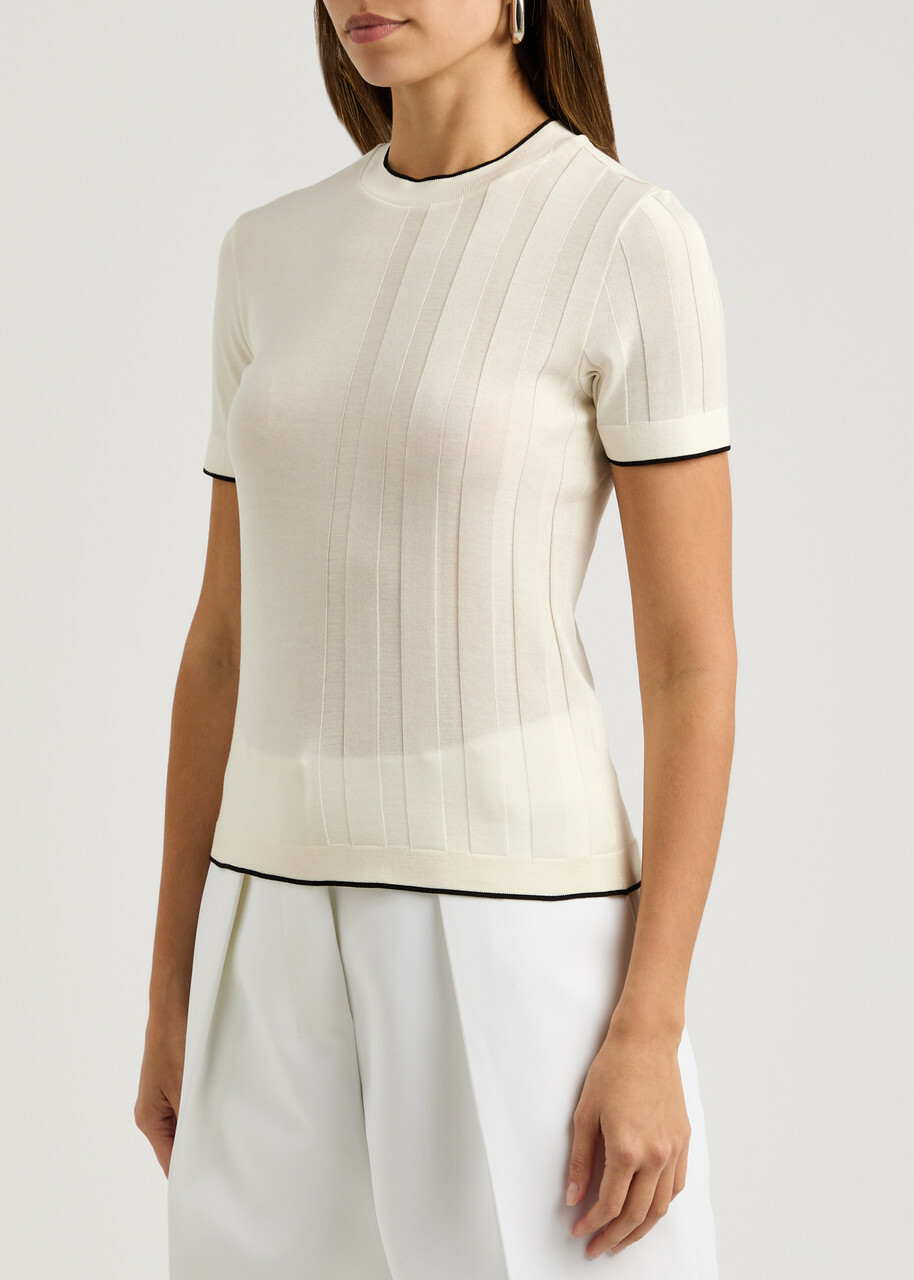 Jacquemus Le T-Shirt Tricot Cotton T-shirt Off White Jacquemus