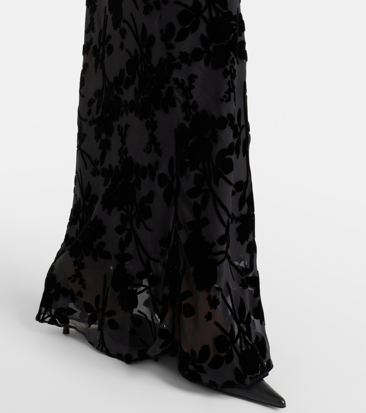 Rodarte Devoré floral velvet gown