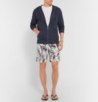 Onia - Calder Long-Length Marble-Print Swim Shorts - Men - Gray