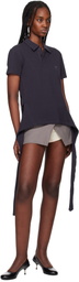 OPEN YY Gray Layered Boxer Short Miniskirt