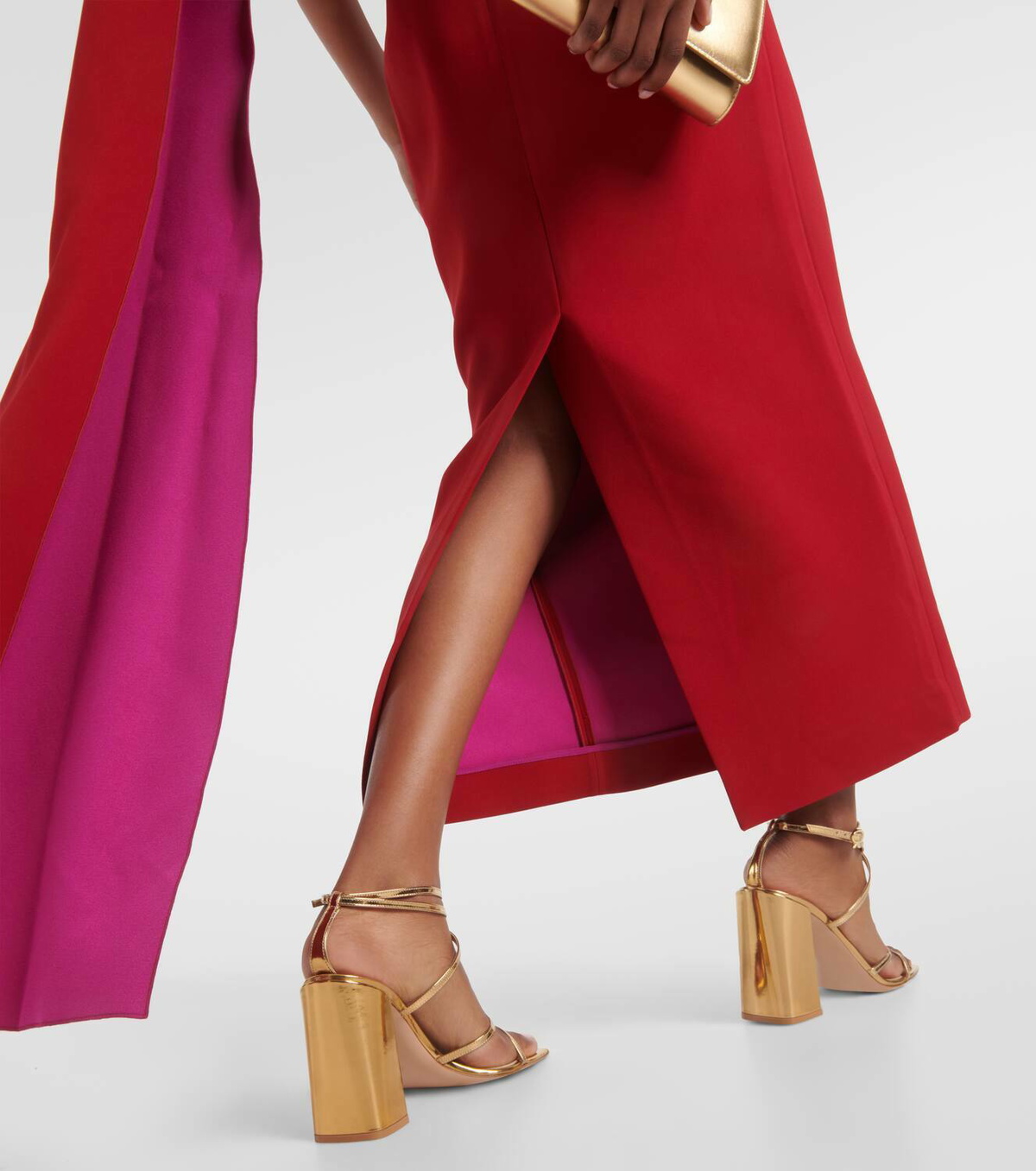 Roksanda Maite asymmetric caped gown