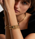 Marina B 18kt yellow gold bangle with rubies and diamonds