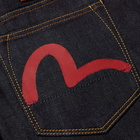 Evisu Men's Seagull Print Jean in Indigo/Red