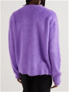 Jil Sander - Brushed-Silk Sweater - Purple