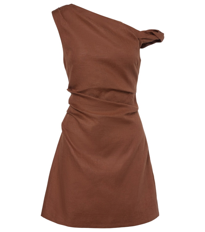 Photo: SIR Asymmetric linen minidress