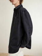 LOEWE - Anagram Logo-Embroidered Denim Overshirt - Black