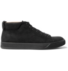 Lanvin - Cap-Toe Nubuck High-Top Sneakers - Men - Black