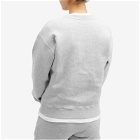 Maison Kitsuné Women's Floating Flower Comfort Sweatshirt in Light Grey Melange