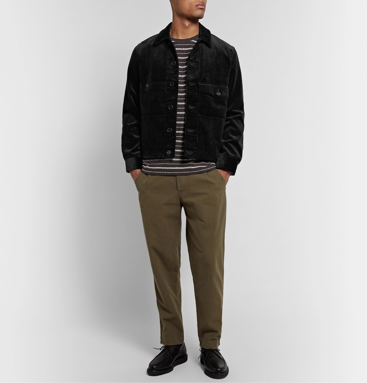 YMC - Pinkley Cotton-Corduroy Shirt Jacket - Black YMC