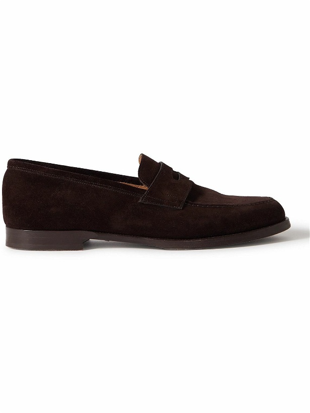 Photo: Dunhill - Audley Suede Penny Loafers - Brown