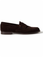 Dunhill - Audley Suede Penny Loafers - Brown