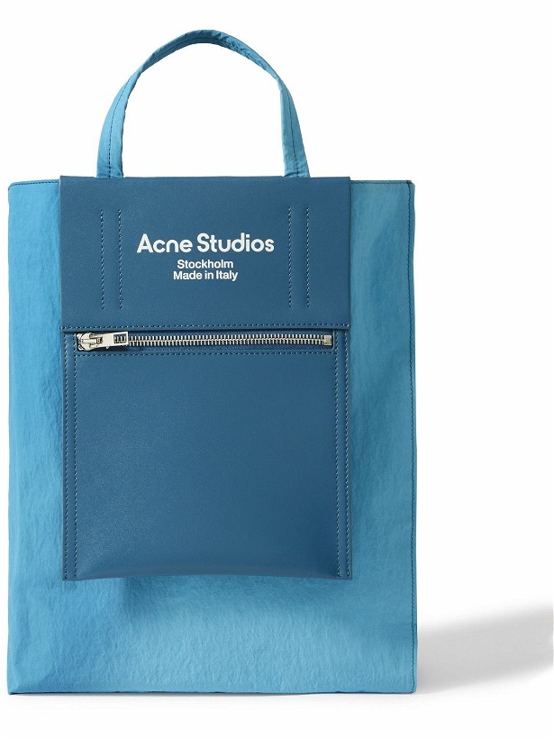 Photo: Acne Studios - Shell and Printed Leather Tote Bag
