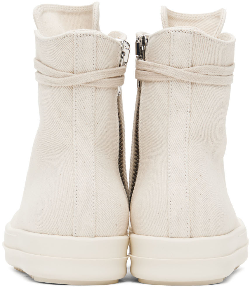 Rick Owens Drkshdw Off-White Denim Strobe Sneakers Rick Owens Drkshdw
