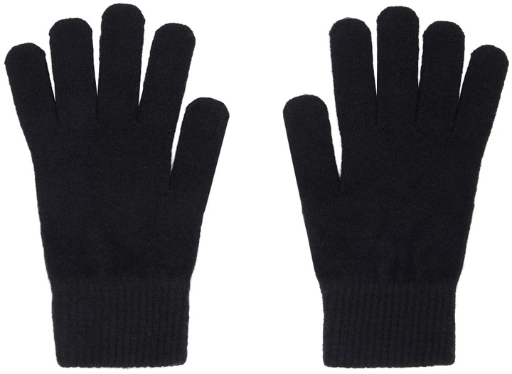 Photo: Yves Salomon Black Wool & Cashmere Gloves