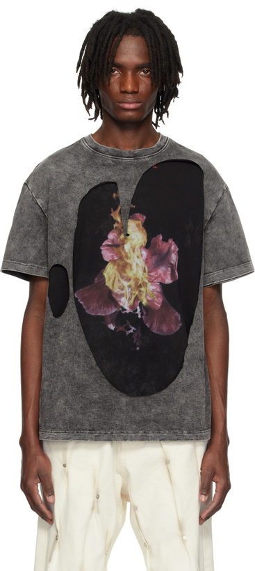 Photo: KUSIKOHC Gray & Black Layered T-shirt