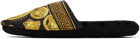 Versace Underwear Black & Gold Medusa Amplified Slippers