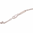 Tom Wood 20.5" Sphere Double Pendant Necklace in Silver 