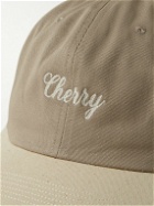 CHERRY LA - Logo-Embroidered Cotton-Twill Baseball Cap