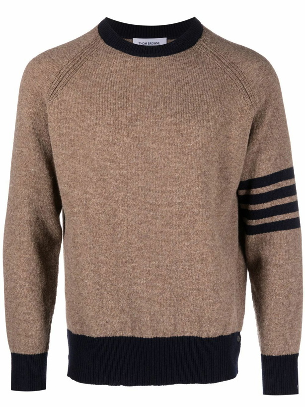 Photo: THOM BROWNE - 4-bar Wool Crewneck Jumper