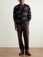Paul Smith - Striped Knitted Cardigan - Black