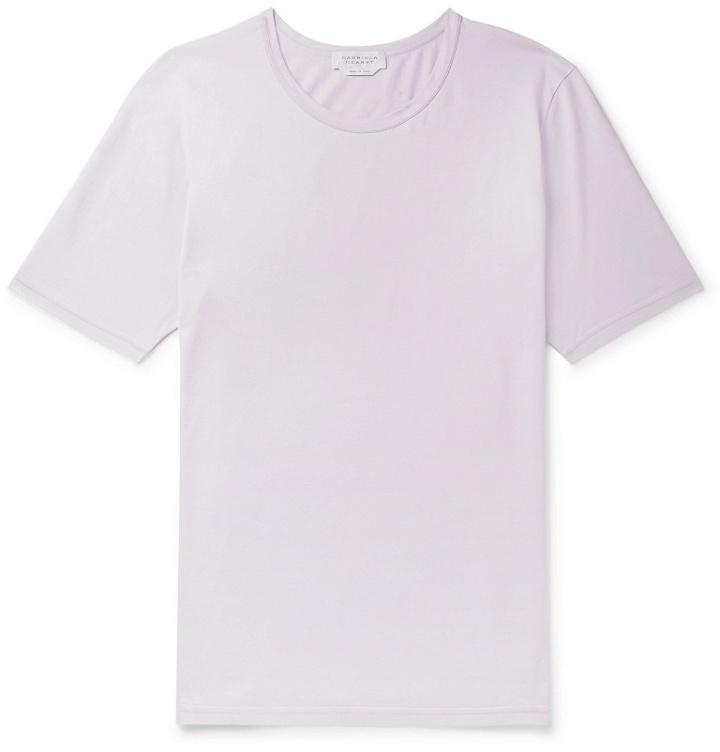 Photo: Gabriela Hearst - Banderia Cotton-Jersey T-Shirt - Purple