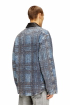 Diesel Jacket in graphic bouclé denim - Denim Jackets Mens in Multicolor
