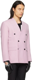 Ernest W. Baker Purple Double-Breasted Blazer