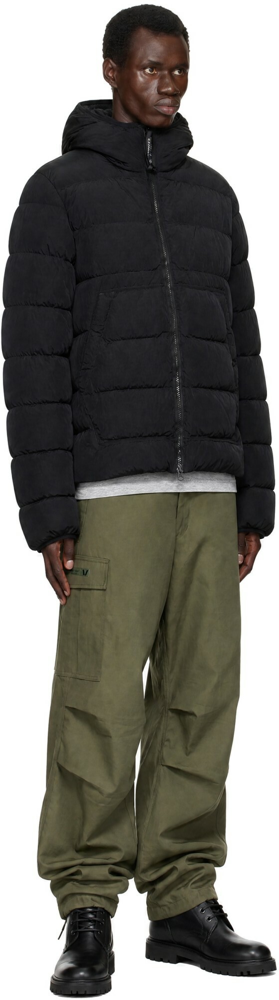 C.P. Company Black Chrome-R Goggle Down Jacket