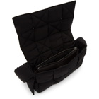 Bottega Veneta Black Intrecciato Nylon Messenger Bag