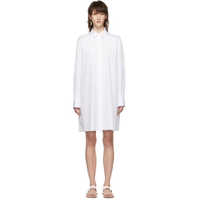 Photo: Jil Sander Navy White Minimal Dress